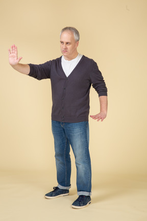 Man in casual clothes standing