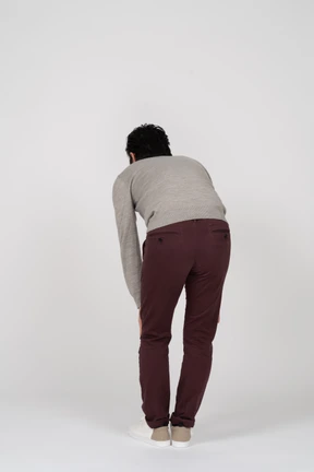 Man in casual clothes posing
