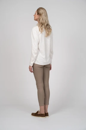 Woman in casual clothes standing