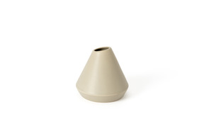 Beige conic vase