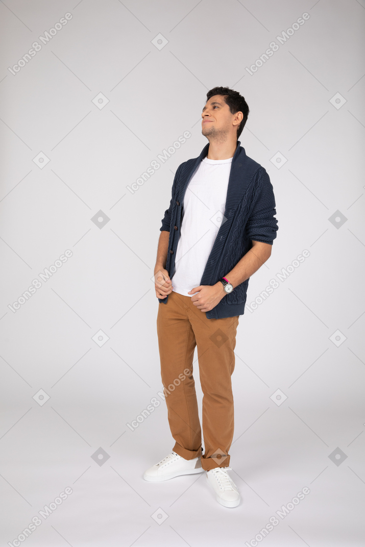 Man in casual clothes standing