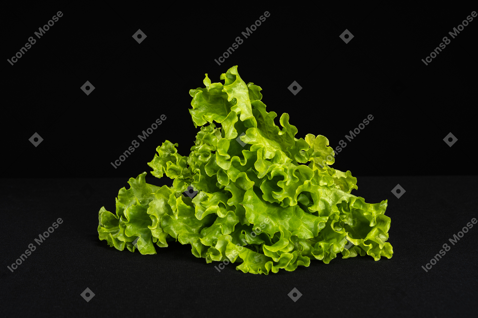 Pile of green lettuce