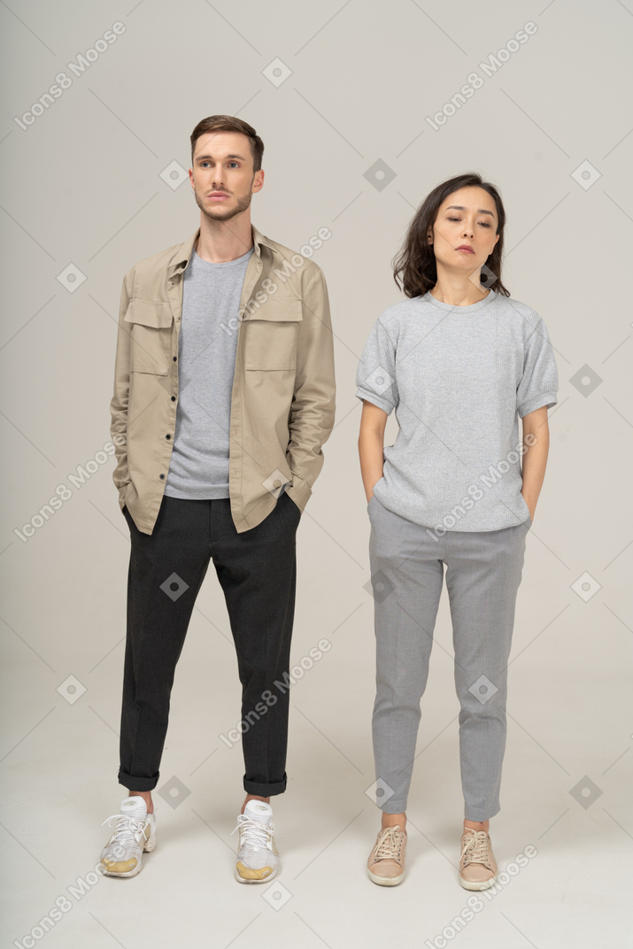 Disappointed young couple