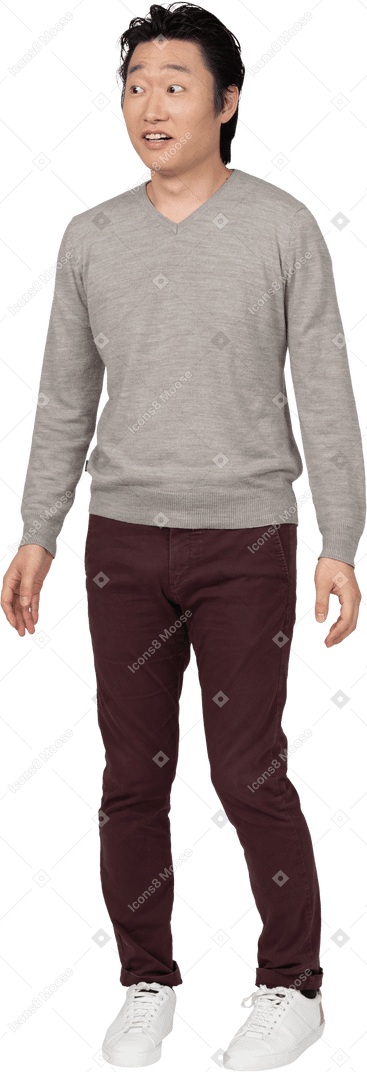 Homme en tenue décontractée debout