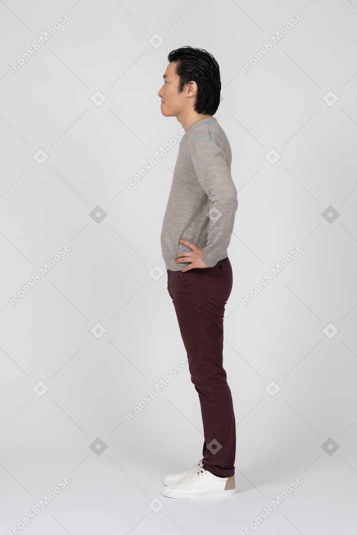 Man in casual clothes standing