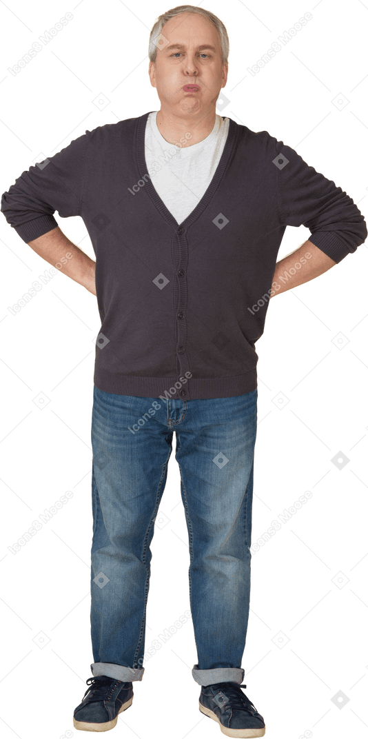 Man in casual clothes standing