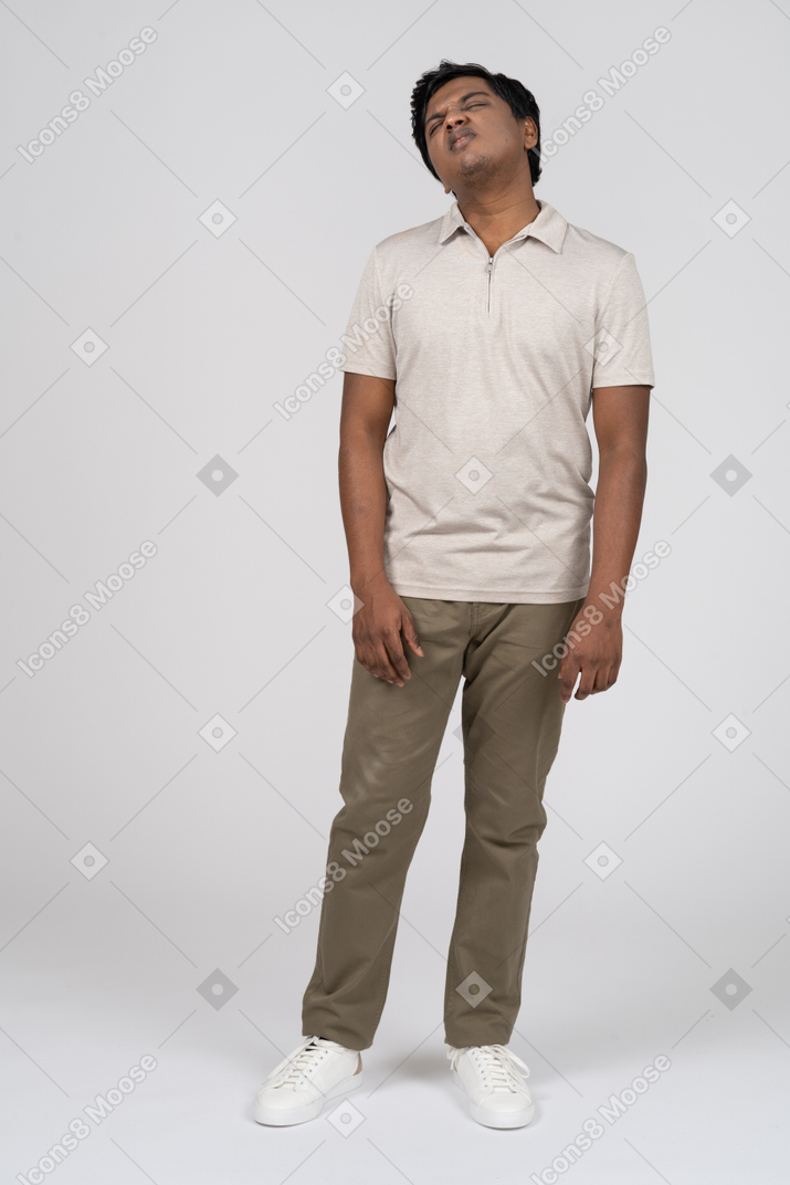 Man in casual clothes standing