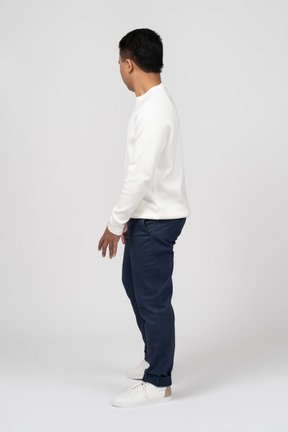 Man in casual clothes standing