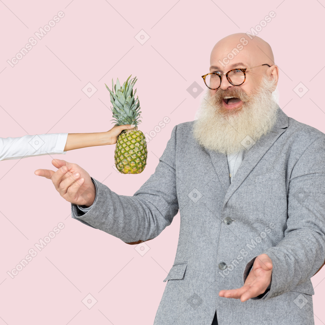 Wow! it`s a pineapple!