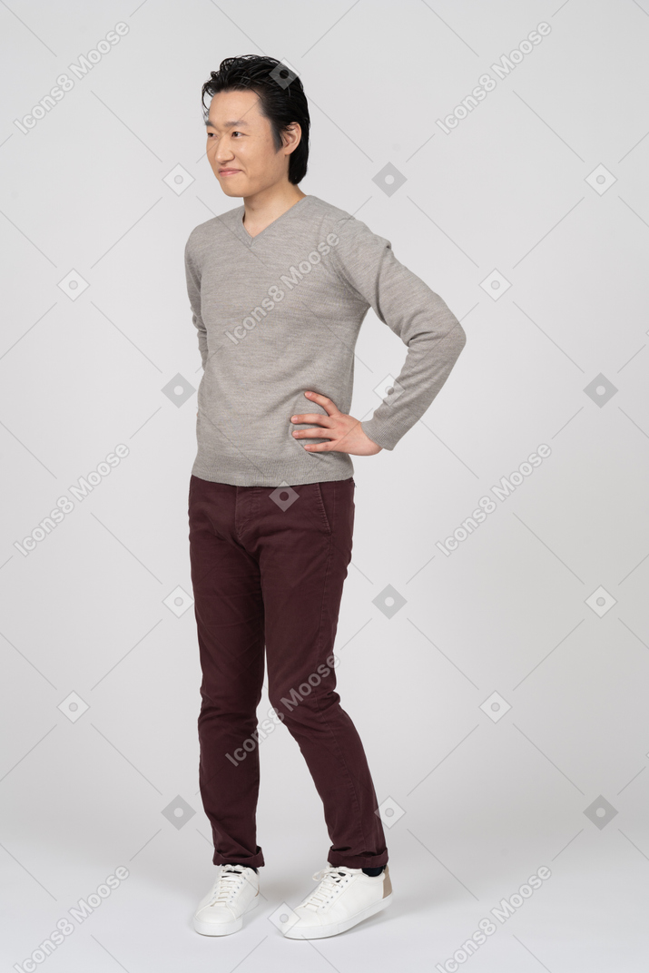 Man in casual clothes standing