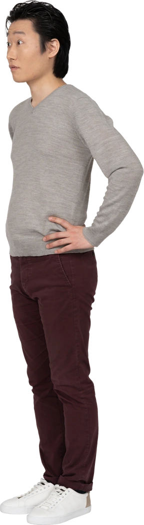 Man in casual clothes standing