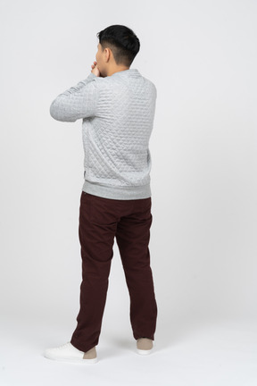 Man in casual clothes standing