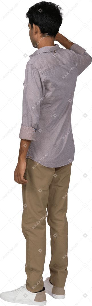 Man casual clothes standing