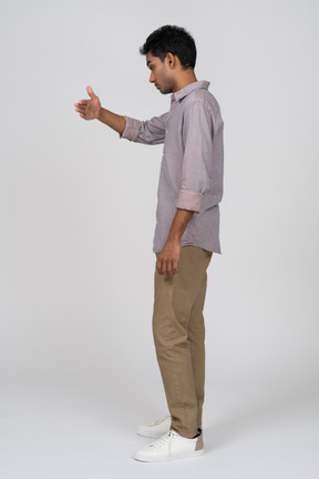 Man in casual clothes standing