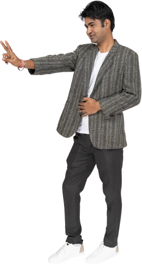 Man in suit standing