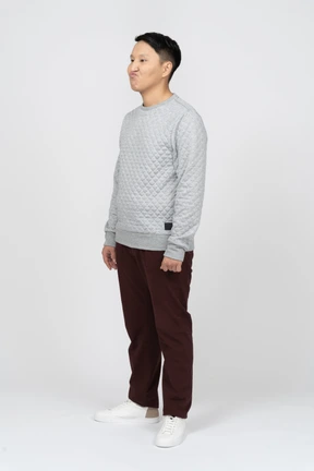 Man in casual clothes standing