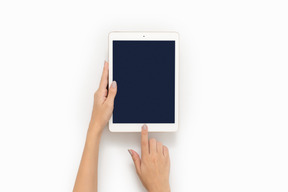 Digital tablet mockup for easy editing