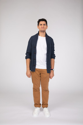 Man in casual clothes standing