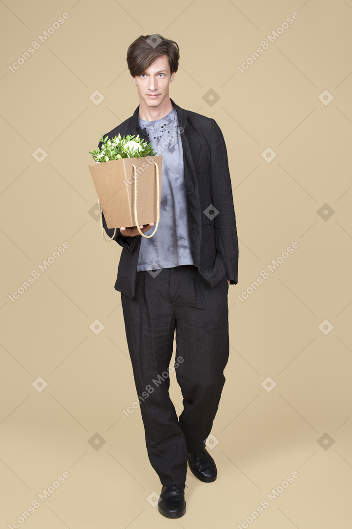 Got flowers for my date