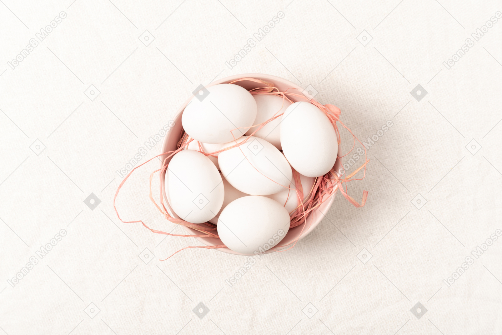 A basket with easter eggs