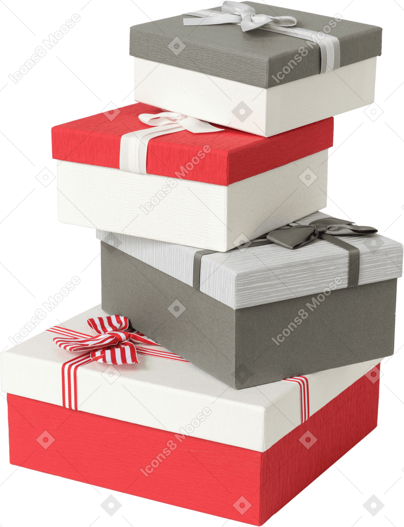 Bunch of gift boxes