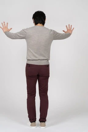 Man in casual clothes standing