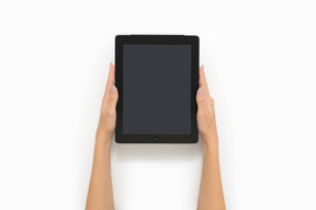 Digital tablet mockup for easy editing