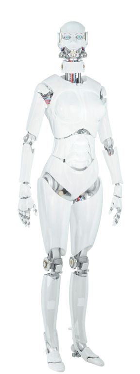 Robot femenino androide