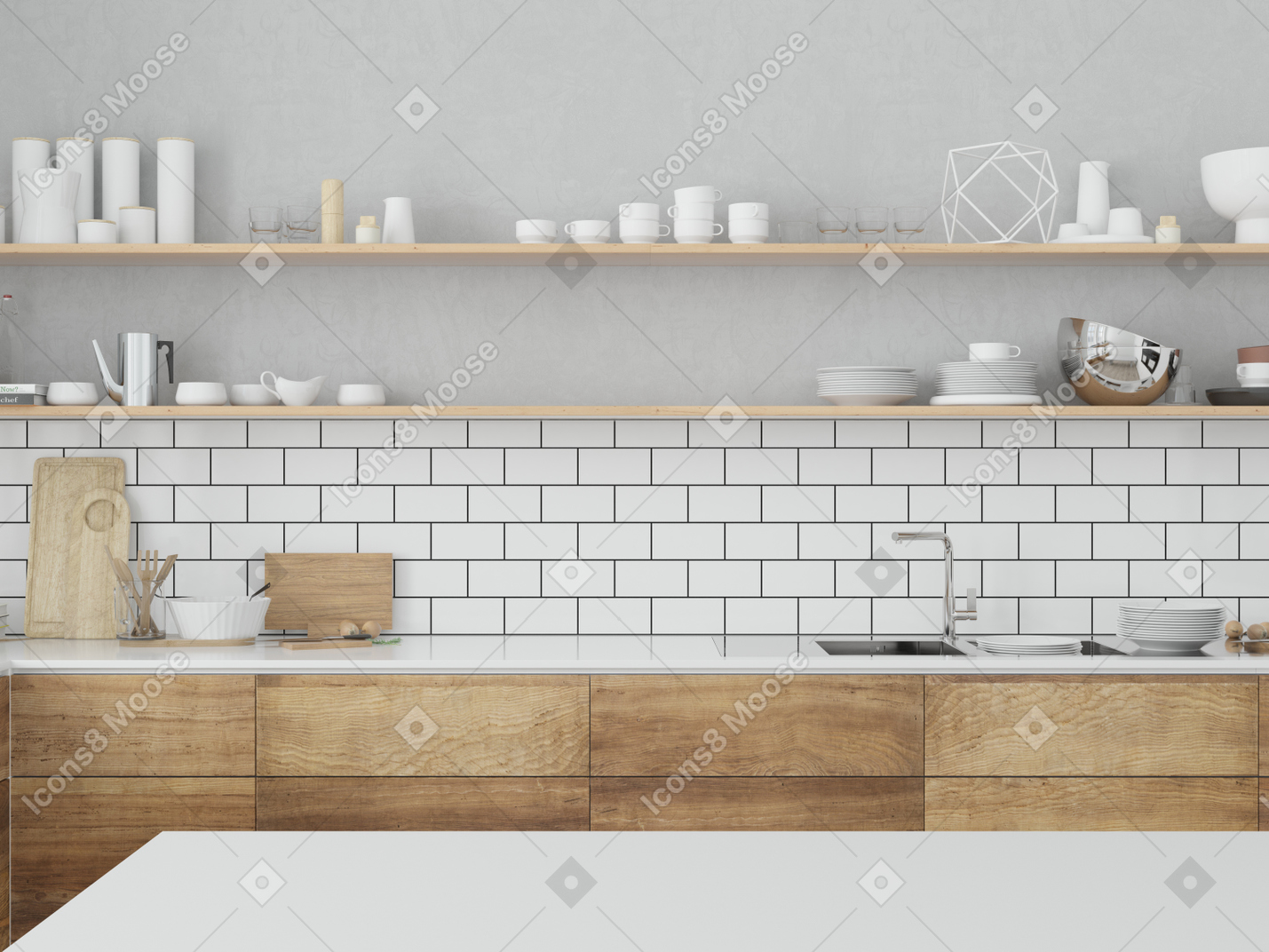 Elegant modern kitchen decor