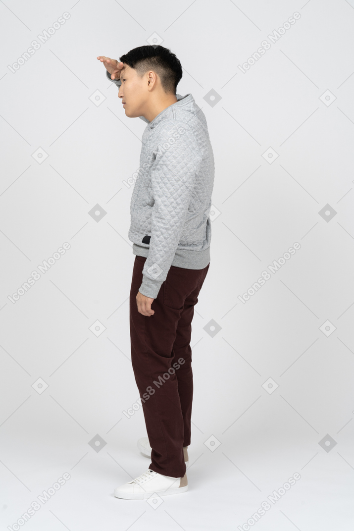 Man in casual clothes standing