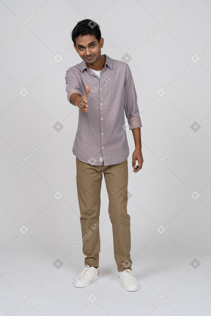 Man in casual clothes standing