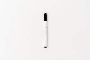 White and black pen