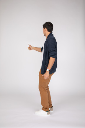 Man in casual clothes standing