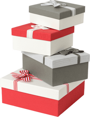Bunch of gift boxes