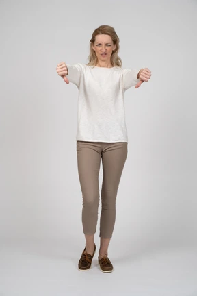 Woman in casual clothes standing