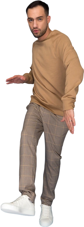 Dancing young man