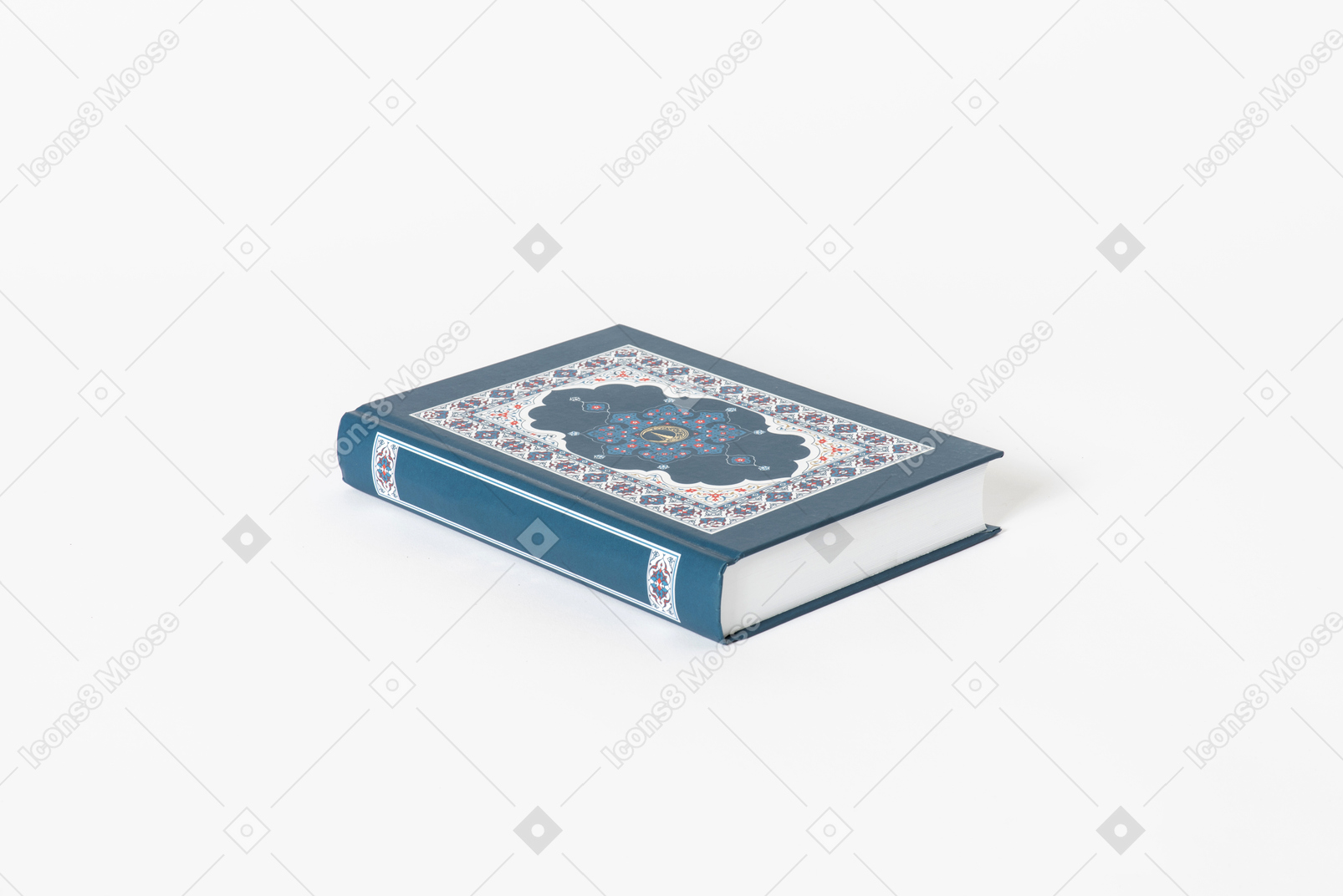 Koran book on white background