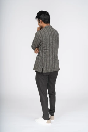 Man in suit standing