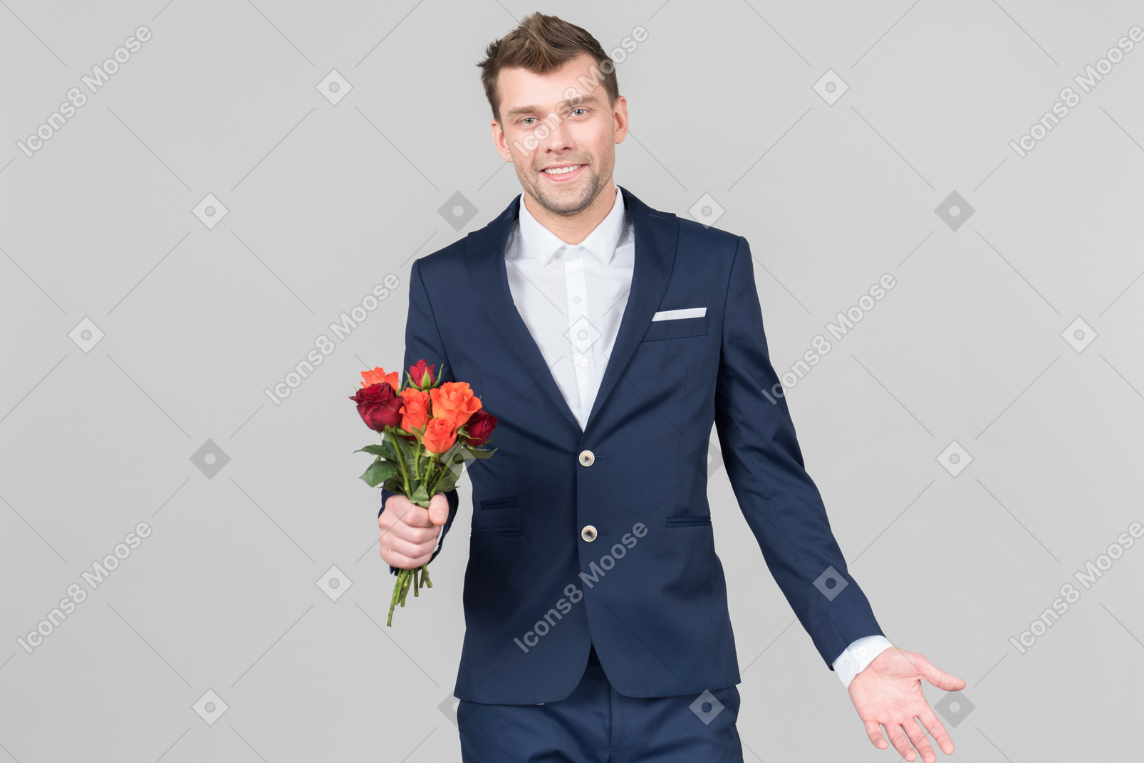 These roses are for you