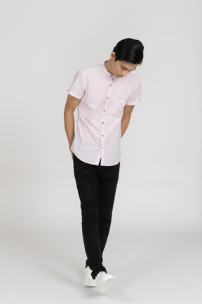 Man in casual clothes standing