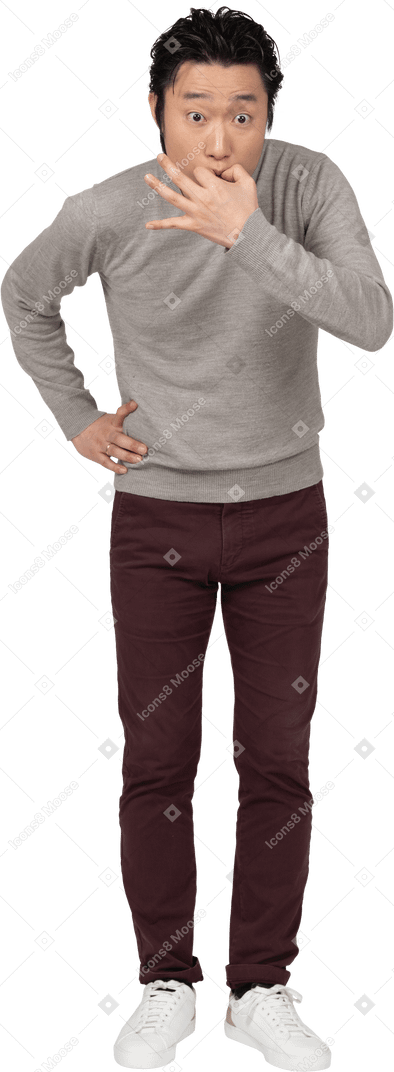 Man in casual clothes standing