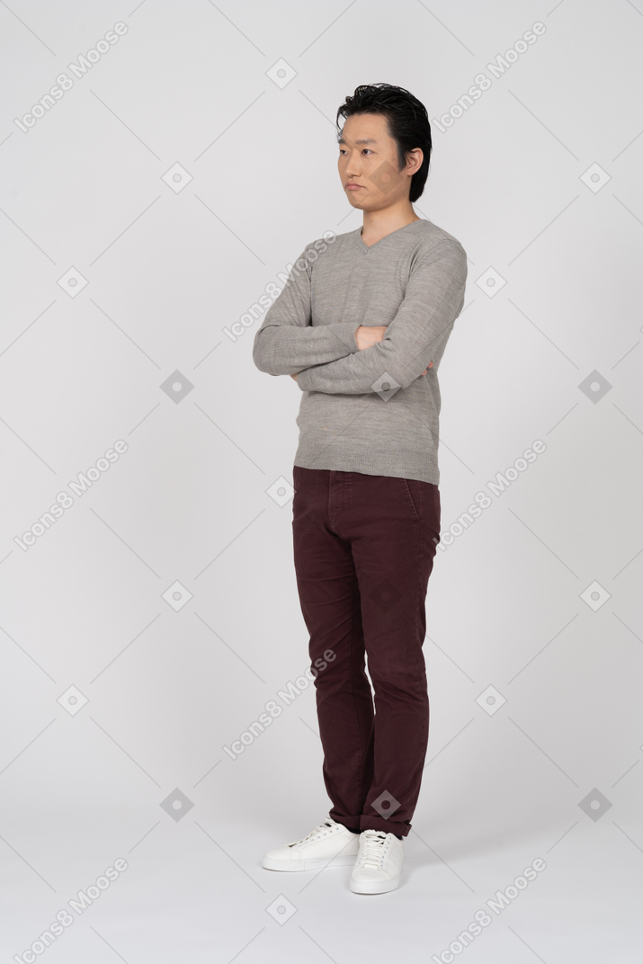 Man in casual clothes standing