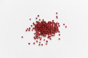 Grapefruit seeds on white background