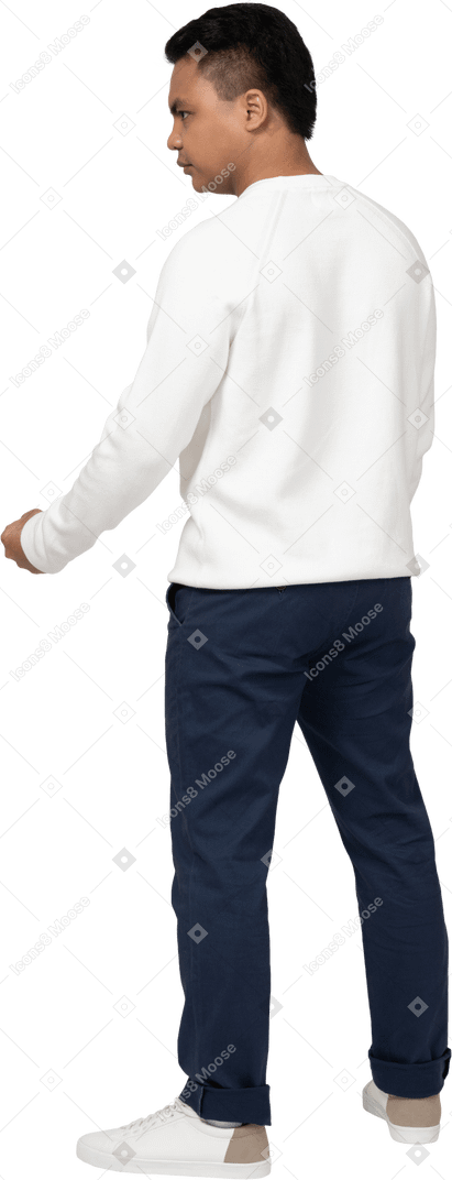 Man in casual clothes standing