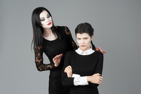 Addams family mother-daughter relationships
