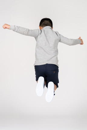 Jumping boy