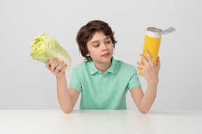 Des chips ou des légumes?