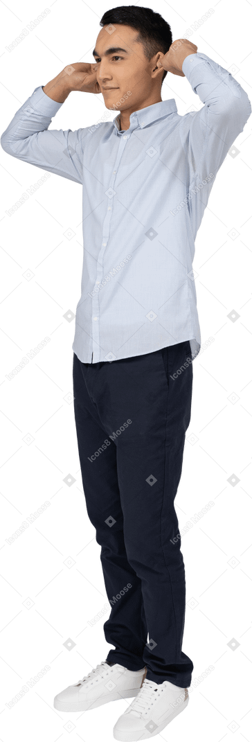 Man in casual clothes standing