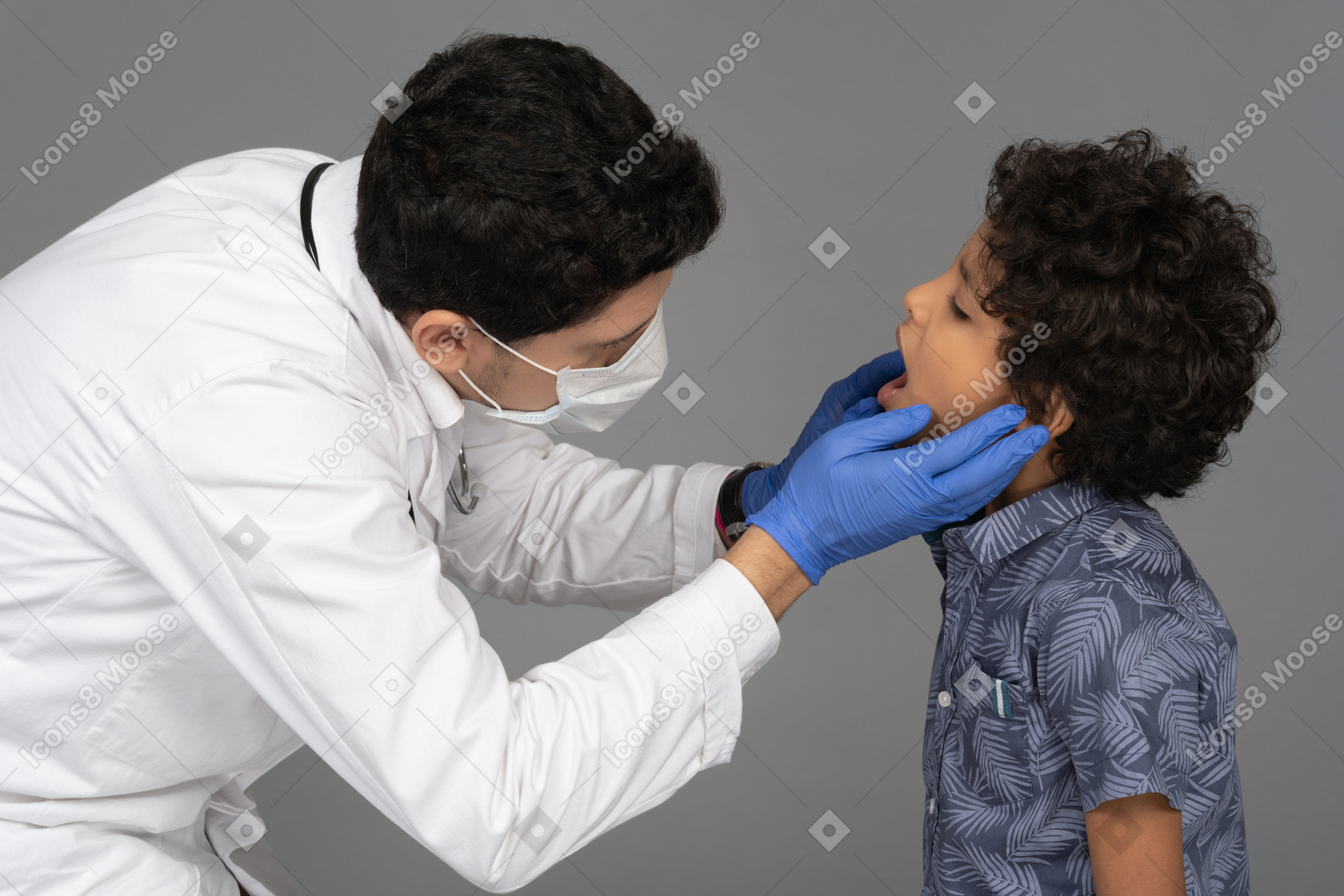 Dentista y niño