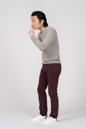 Man in casual clothes standing